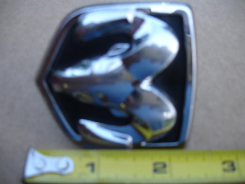 Dodge chrome ram head symbol emblem used