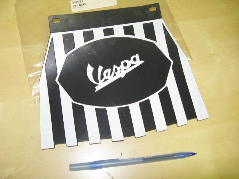 Vespa all models - mudflap - black + white - cuppini italy