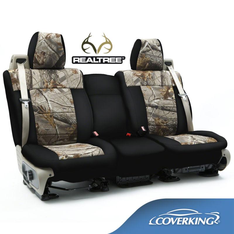 Coverking neosupreme realtree hardwood inserts seat covers for nissan titan