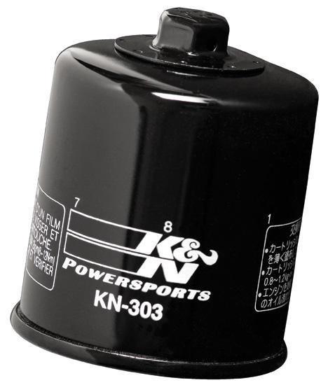 K&n kn-303 oil filter black fits kawasaki vn1600 vulcan classic 2007-2008