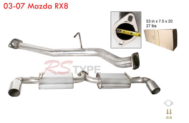 Purchase 2004 2005 2006 2007 2008 2009 Mazda RX8 Catback Exhaust Dual