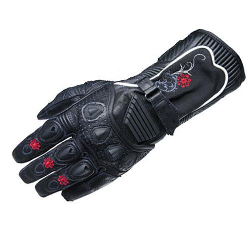Scorpion fiore long motorcycle gloves black size womens-x-small