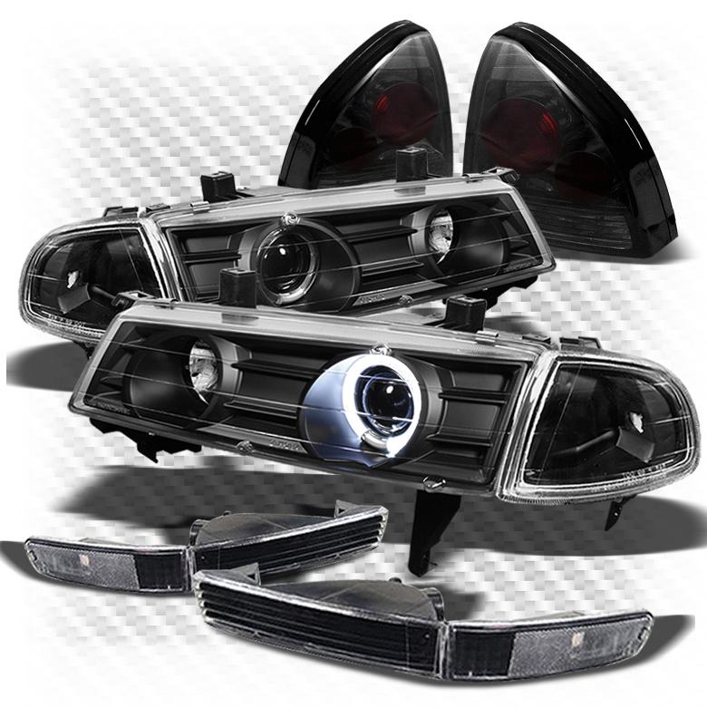 Purchase 9296 Prelude Black Pro Headlights + Corner + Bumper + Smoked