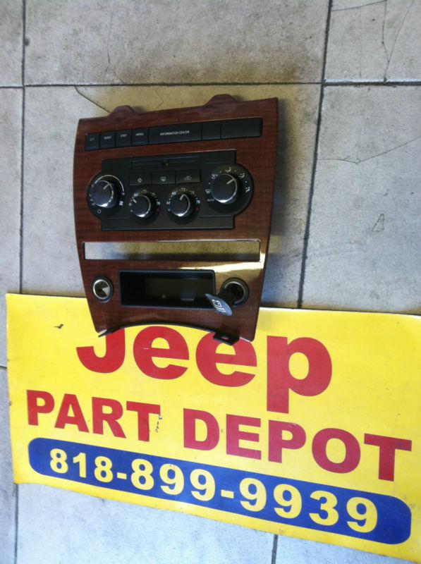 2005-2007 jeep grand cherokee limited oem temp ac climate control panel unit