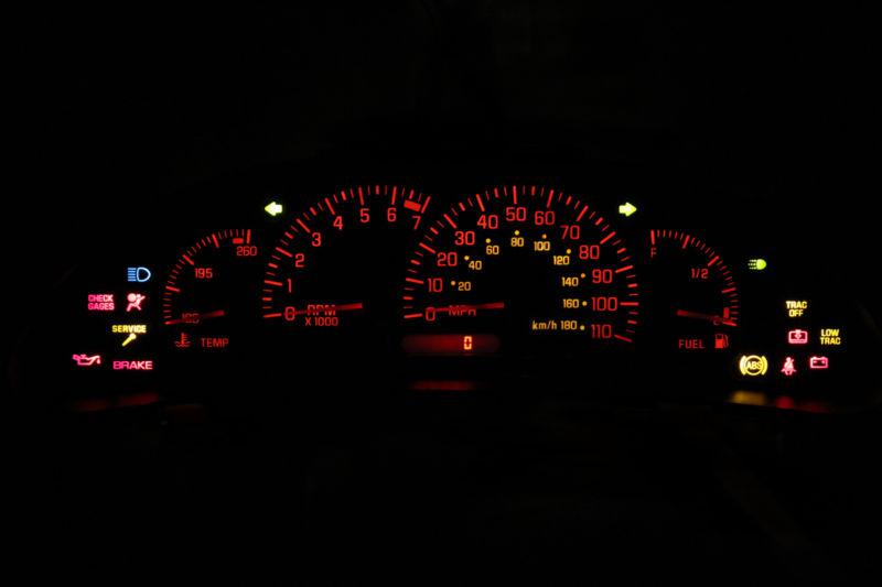 Purchase BUY REBUILT SUNFIRE DASH ODOMETER CLUSTER WITH RED ESCALADE