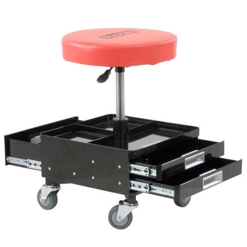Pro-lift rolling 3 drawer tool storage box pneumatic stool chair