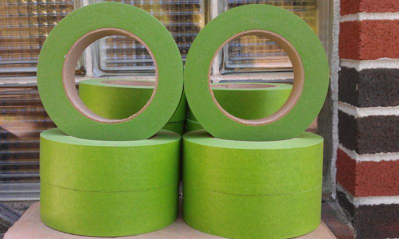 Automotive masking tape 11/2 inch x 55 yds. green 24 rolls per case