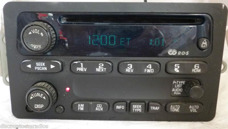  00-01 chevrolet gmc impala monte carlo malibu venture rds radio cd 10310456 **