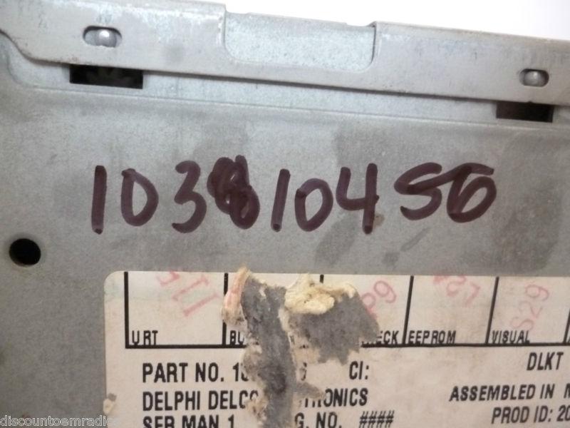 00-01 Chevrolet GMC Impala Monte Carlo Malibu Venture RDS Radio CD 10310456 **, US $135.00, image 3