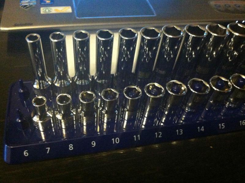 Buy Cornwell Blue Power Chrome Metric Socket set shallow and deep 7mm