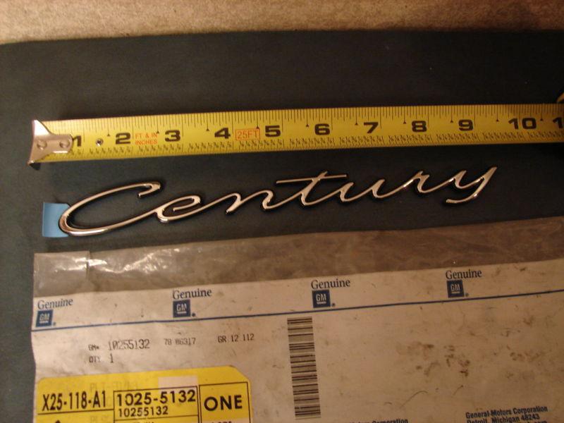 1997,97,98,99,00,01,02 buick century fender emblem new 10255132