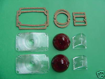 1956-56 chevrolet bel air 210 150 lens kit-clear parking lens-new    