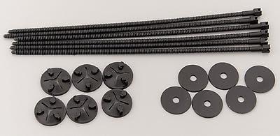 Flex-a-lite 30335 fluid cooler mounts plastic black set of 6