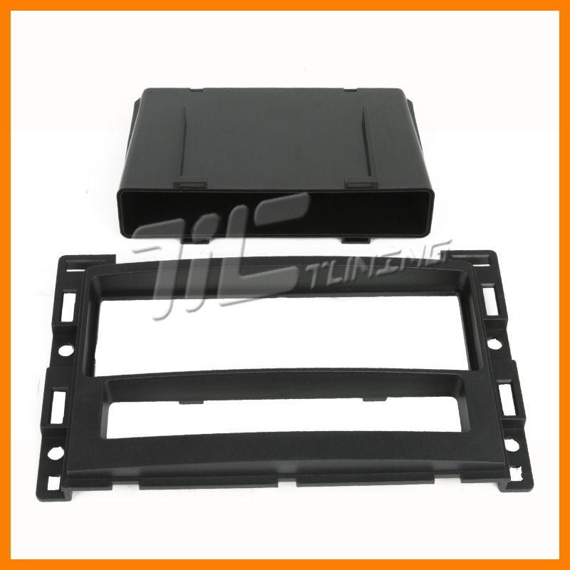 04-05 chevy malibu dash kit black radio install bezel pocket equinox single din