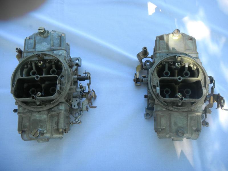 Holley 800 carburetors 4 barrel double pumper