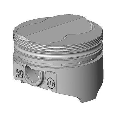 Keith black pistons hypereutectic dome 4.000" bore chevy small block set of 8