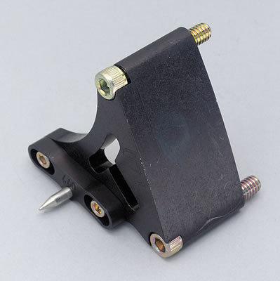 Ati timing pointer billet aluminum black anodized adjustable 7" balancer chevy