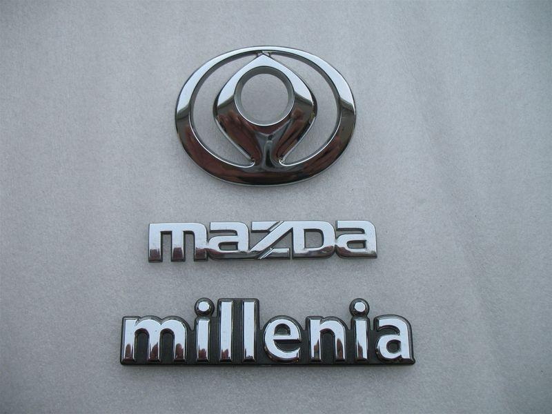 1996 mazda millenia rear trunk chrome emblem decal set 94 95 96