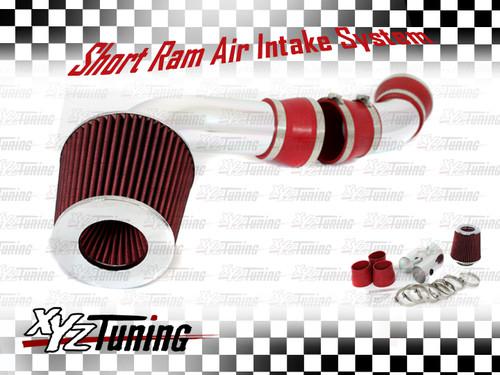 Red 96-00 c3500 k3500 yukon denali 5.0/5.7 v8 cold air intake + filter 3"