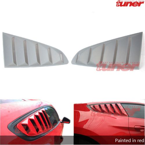 Gt side window fender grey scoop louver shield screen for mustang ford 2015-2016