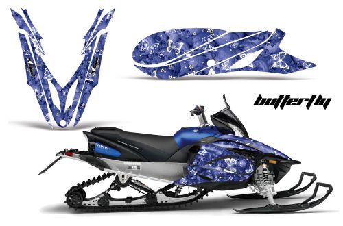 Yamaha apex graphic kit amr racing snowmobile sled wrap decal 12-13 butterfly bl