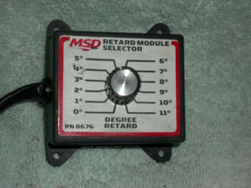Msd 8676 retard module selector race racing nos nitrous oxide 0-11 drag ignition