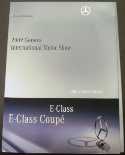 2009 mercedes-benz e-class coupe press kit geneva international motor show rare!