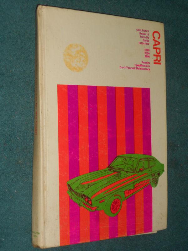 1970-1972 mercury capri shop manual / chilton's repair book 1972 1971 1970