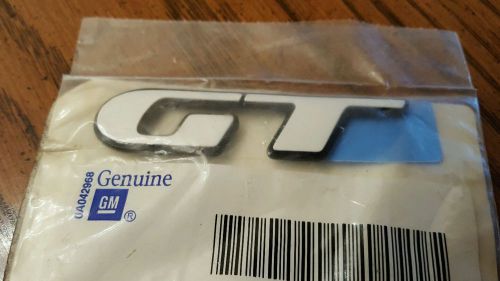 Pontiac grand prix white "gt" front door nameplate 1997 1998 1999 2000 2001