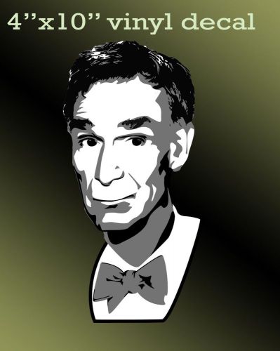 Bill nye vinyl decal 4"x6" auto skateboard guitar sticker
