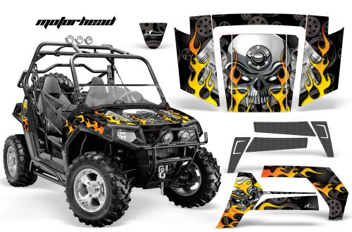 Amr racing polaris rzr 800 graphic kit decal utv parts accessory 06-10 motohd bk