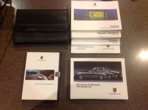 2005 porsche cayenne / cayenne s owners manuals navigation book and 3 map discs