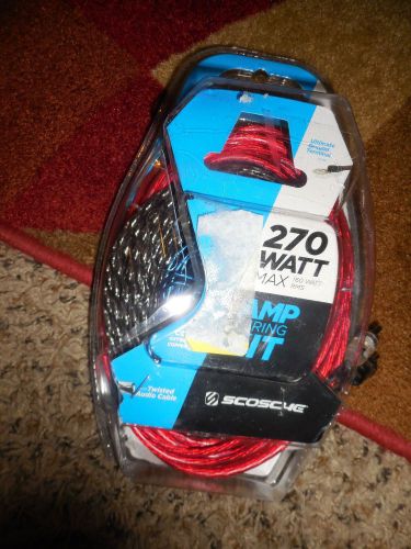 Scosche 270 watt max amp kit 12-gauge wiring audio cable car amplifier