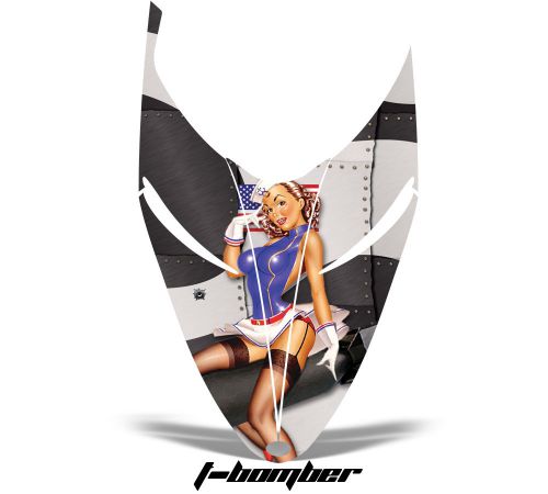 Amr racing sled hood wrap graphic decal polaris shift iq rmk snowmobile parts b