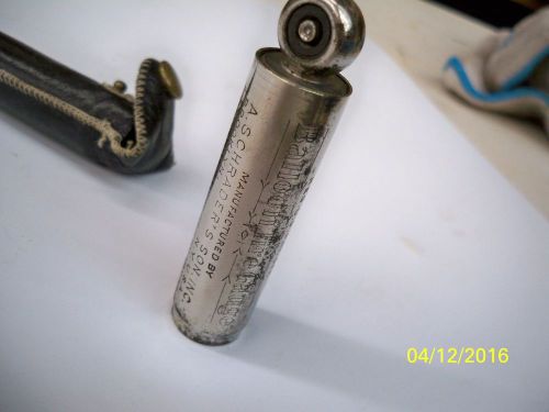 Antique car tire air pressure gauge shrader universal with case