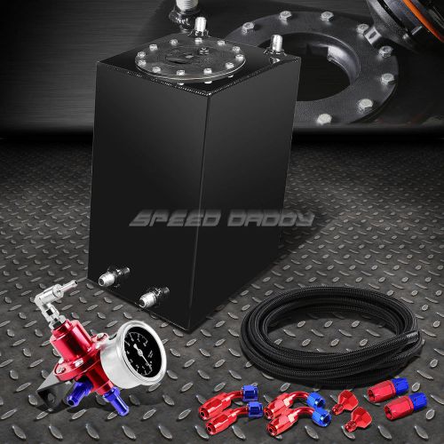 Buy 3 GALLON COATED RACING FUEL CELL GAS TANK+CAP+LINE KIT+PRESSURE