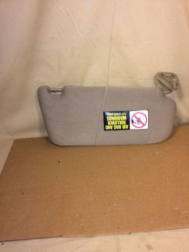 2001-2004 hyundai santa fe driver sun visor sunvisor mirror tan oem w/ clip