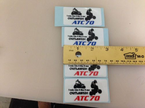 Atc70 atc 70 decals stickers outlaw