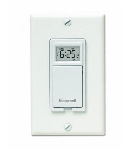 Honeywell home 7-day programmable light switch timer indoor lighting white motor