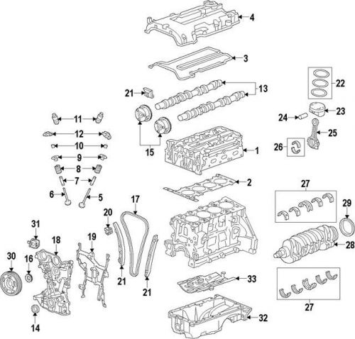 Genuine 2011-2016 gm valve seals 9158057