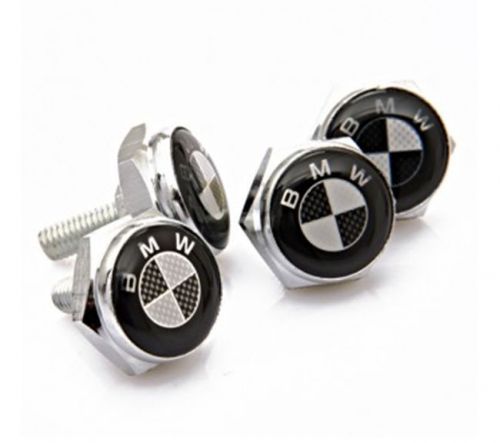 Car parts license plate frame screw bolt caps covers for bmw all model black