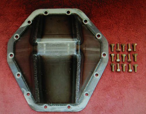 Heavy duty - gm 14 bolt differential cover,  3/8&#034; steel - fully welded - new