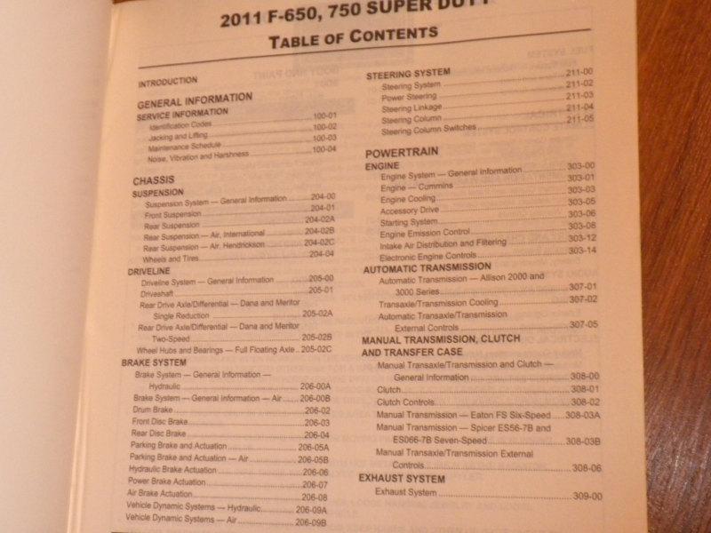 2011 Ford F650 F750 Super Duty truck factory workshop repair manual CAT diesel , US $30.00, image 2