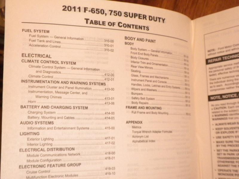 2011 Ford F650 F750 Super Duty truck factory workshop repair manual CAT diesel , US $30.00, image 3
