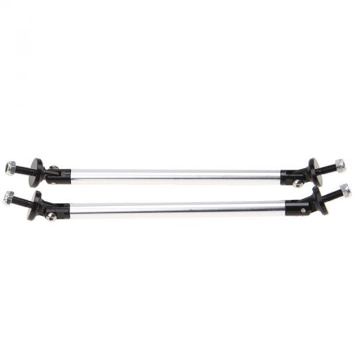 Black car bumper lip splitter rear diffuser rod support tie bar aluminum15cm/6"+