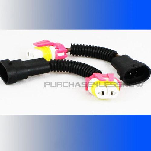 Heavy duty wire harness 9005 headlight plug-n-play bulb