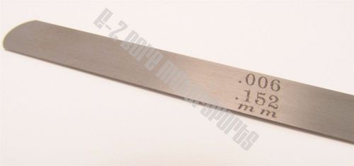 .006 /.152mm feeler gage gauge 12&#034; long strip 1/2&#034; wide usa made  carbon steel