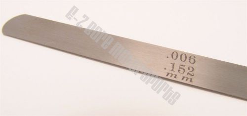 .006 /.152mm feeler gage gauge 12" long strip 1/2" wide usa made  carbon steel