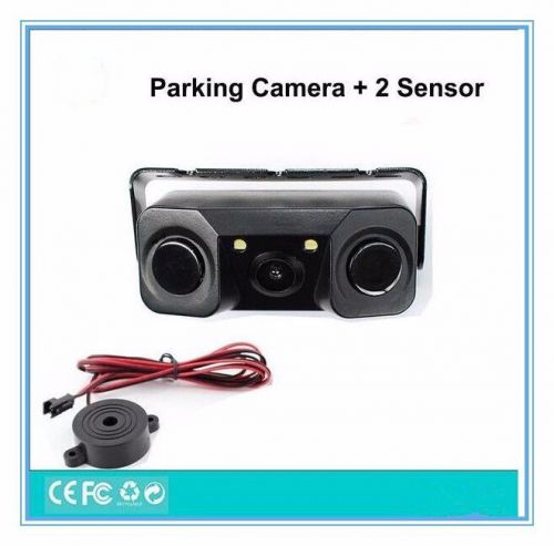 Universal car video parking sensor camera kit , rear camera + 2 parking kits