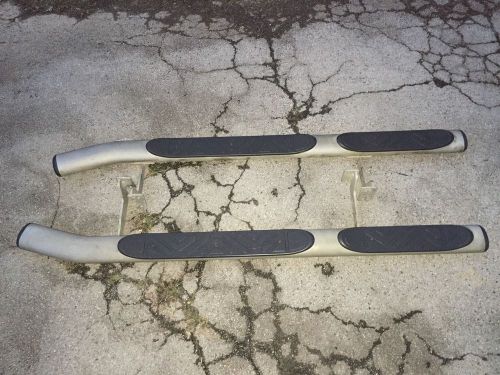 00 01 02 03 04 nissan xterra running boards driver passenger side step bars oem